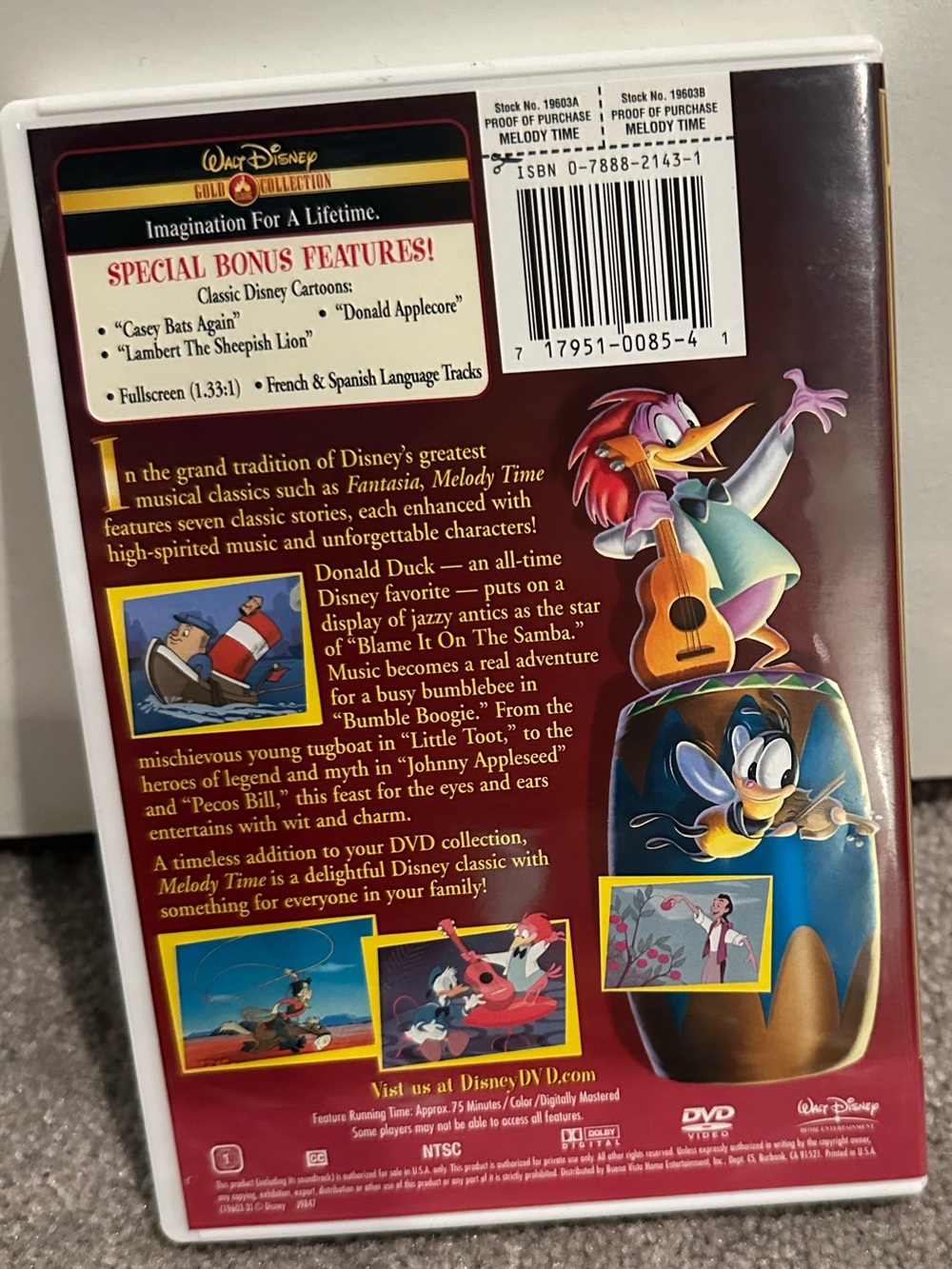 ๐ 5 for $25 Melody Time DVD - Picture 2 of 6